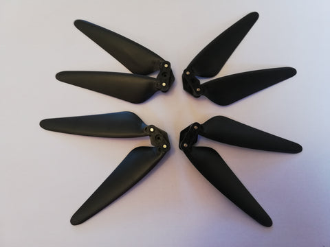 Black replacement propellers for the Visuo XS818G Zen Mini GPS 4K and Visuo XS818 - The Drone Warehouse